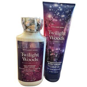 Bath & Body Works Twilight Woods Body Lotion‎ & Body Cream Set NEW